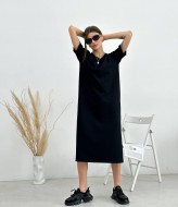 Трикотажное платье с разрезом  YYA-1104A485