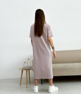 Трикотажное платье с разрезом  YYA-1104A485