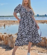 Летнее платье с v образным вырезом VLT-1567A700
