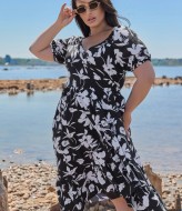 Летнее платье с v образным вырезом VLT-1567A700