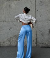 Шелковые брюки палаццо  DMP-A7137A230