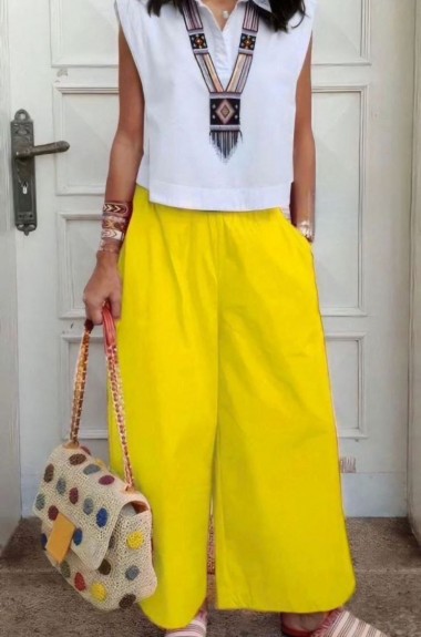 Летний женский костюм из льна  KC-3304A599