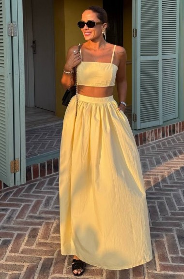 Костюм юбка и топ лето EST-5896A530 Костюм юбка и топ лето EST-5896A530