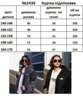 Куртка подростковая для мальчика  EV-2439A1000