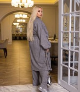 Брючный костюм с длинным кардиганом  PRA-1347A1350