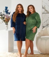 Велюровый халат батал DG-p15561A500