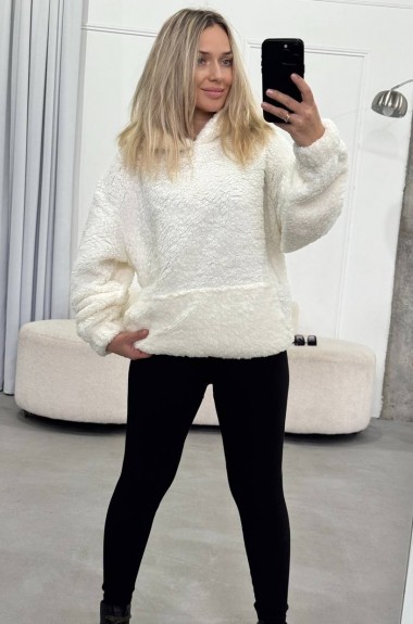 Объемный худи из меха IMMA-428A420 Объемный худи из меха IMMA-428A420