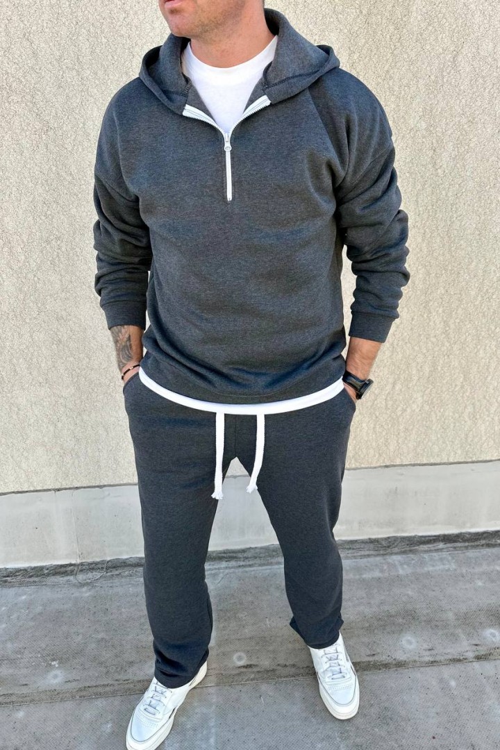 Спортивный костюм мужской на флисе  LSA-751A650