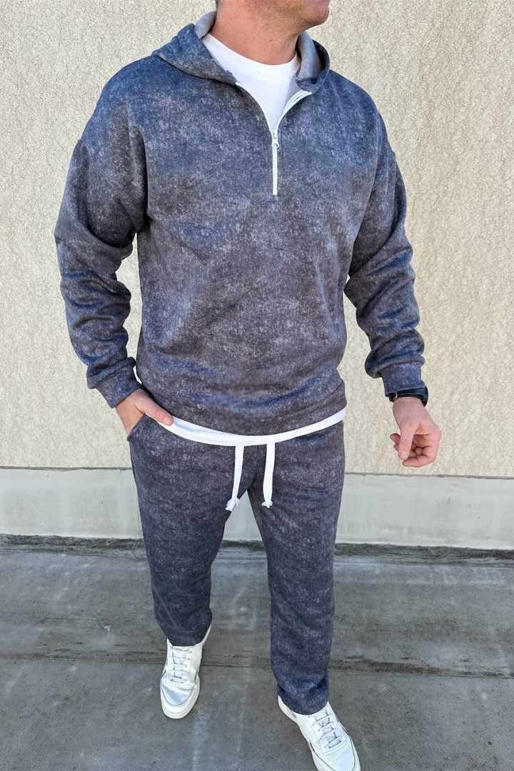 Спортивный костюм мужской на флисе  LSA-751A650