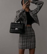 Костюм укороченный пиджак и юбка  MOK-640A600