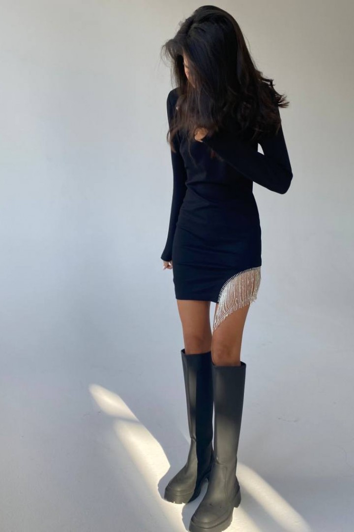 Женское платье с бахромой ANM-052A450