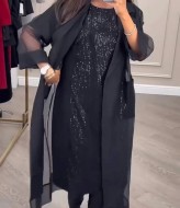 Платье и кардиган комплект  LOU-1050A1090