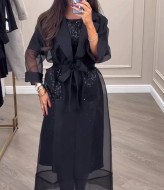 Платье и кардиган комплект  LOU-1050A1090