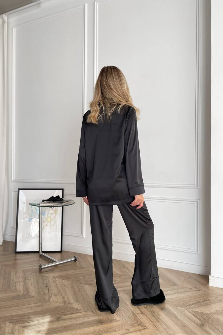 Костюм в пижамном стиле шелковый NK-545A559