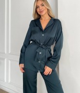 Костюм в пижамном стиле шелковый NK-545A559