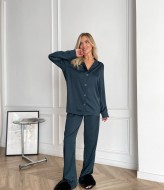 Костюм в пижамном стиле шелковый NK-545A559