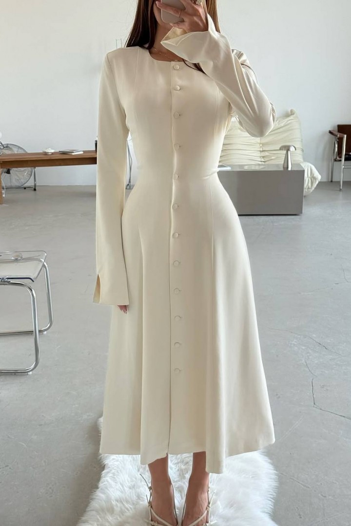 Платье с пуговицами спереди NK-636A629