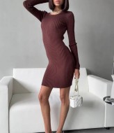 Платье приталенного силуэта рубчик IMMA-429A450