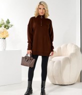 Свитер с молнией на воротнике  IB-5040A650