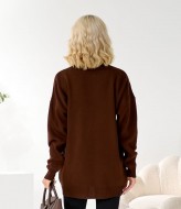 Свитер с молнией на воротнике  IB-5040A650