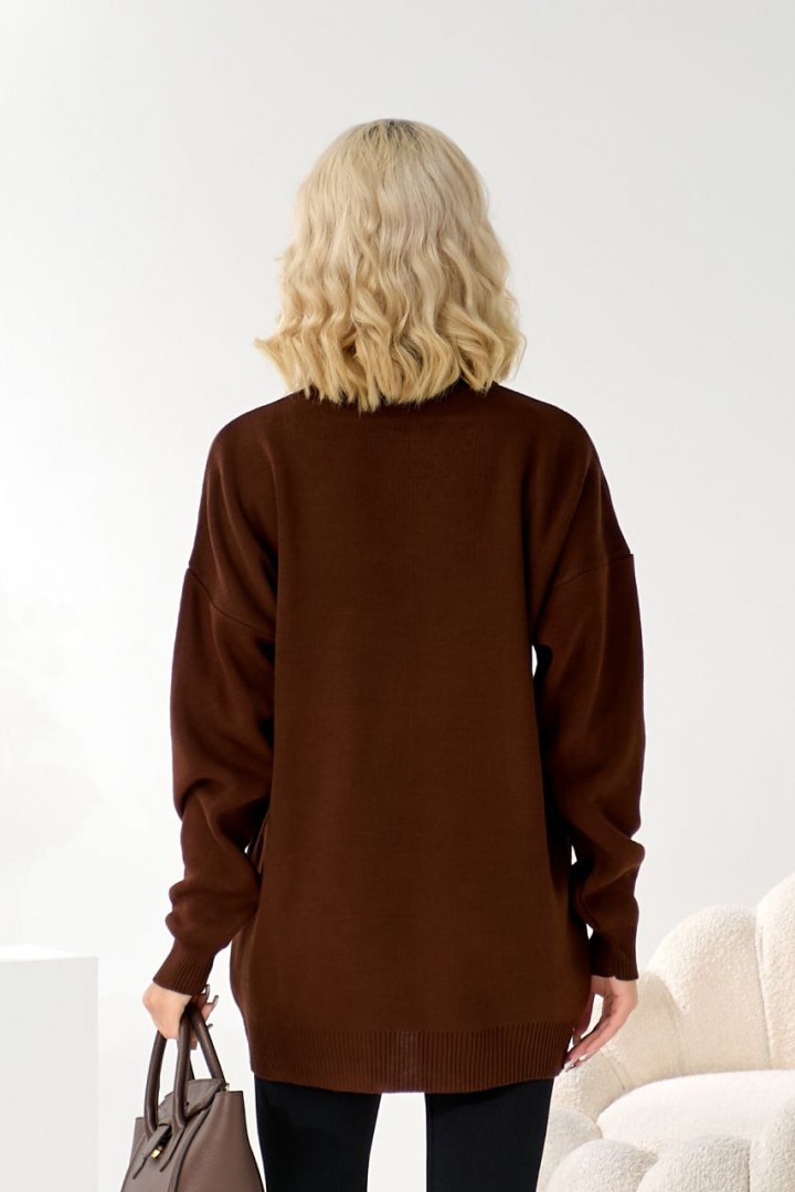 Свитер с молнией на воротнике  IB-5040A650