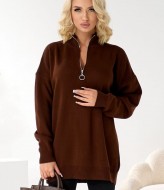 Свитер с молнией на воротнике  IB-5040A650