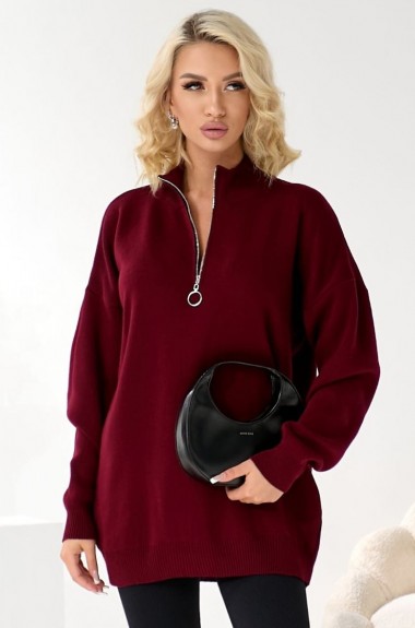 Свитер с молнией в стиле оверсайз IB-5040A650