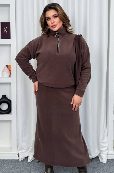 Теплый костюм кофта и юбка AD-069A500