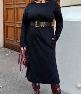 Ангоровое платье с боковыми карманами AD-7871.1A400