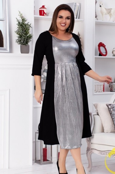 Нарядное платье для полных девушек NJ-OB-2176A840