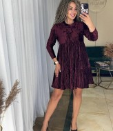 Велюр платье IND-1091A400