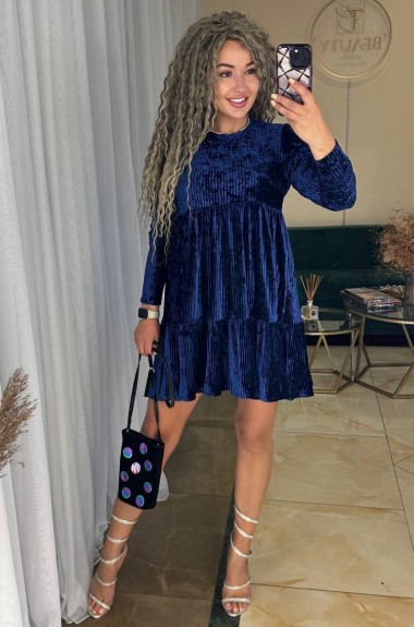 Женское гофрированное платье IND-1091A400 Женское гофрированное платье IND-1091A400