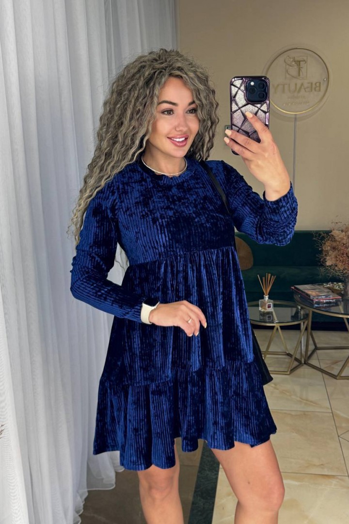 Велюр платье IND-1091A400