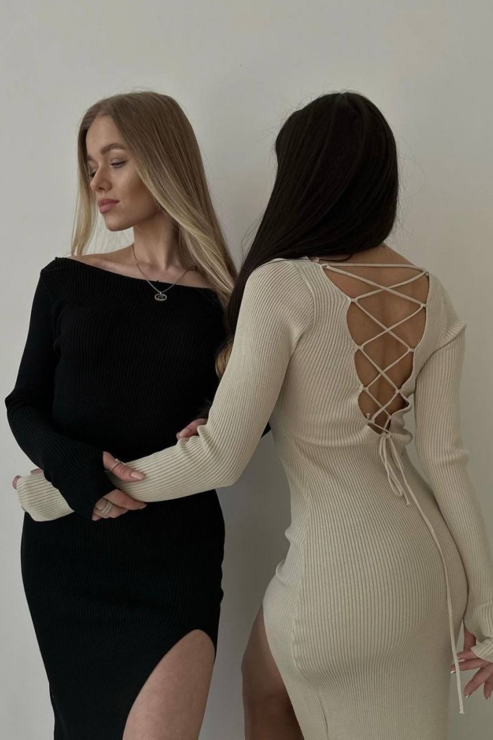 Платье с вырезом на ноге DMP-A281A330