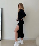 Платье с вырезом на ноге DMP-A281A330