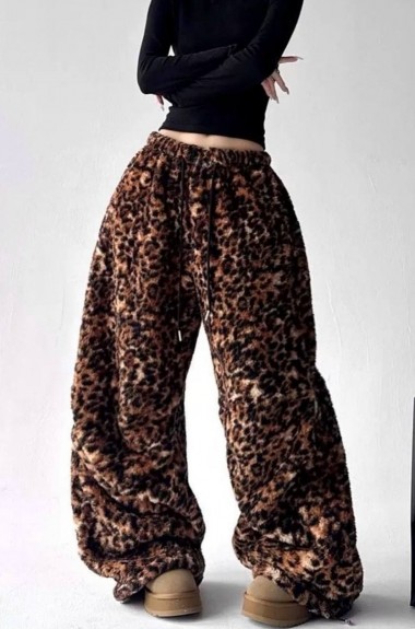 Широкие теплые брюки DMP-A7173A300