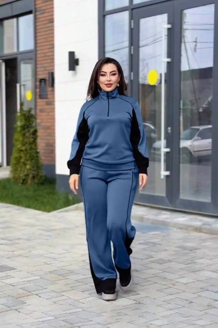 Велюровый костюм без капюшона ME-536A820