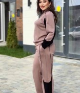 Велюровый костюм без капюшона ME-536A820