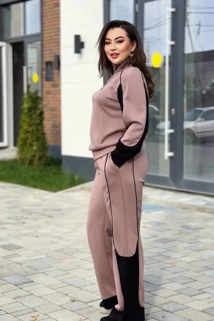 Велюровый костюм без капюшона ME-536A820