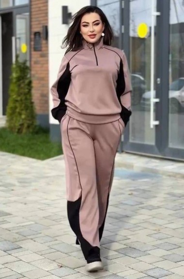 Велюровый костюм без капюшона ME-536A820