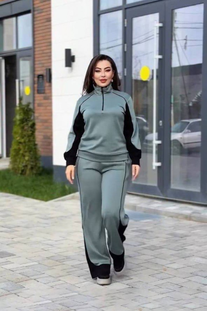 Велюровый костюм без капюшона ME-536A820