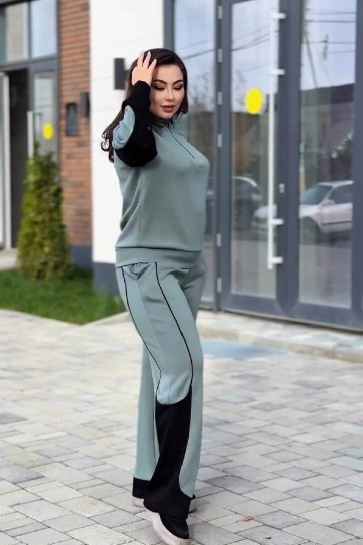 Велюровый костюм без капюшона ME-536A820