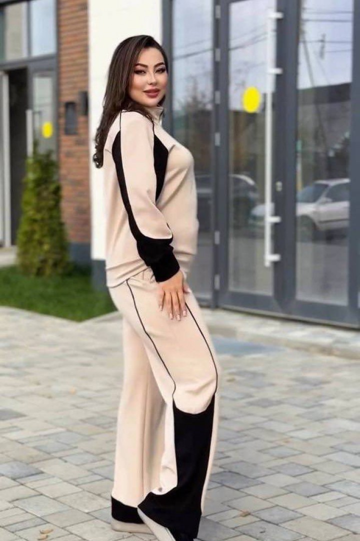 Велюровый костюм без капюшона ME-536A820