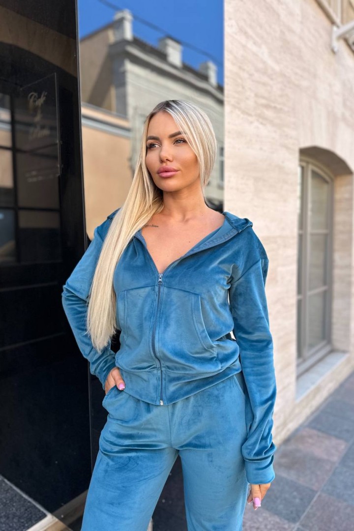 Спортивный костюм женский велюр  IND-2079A570