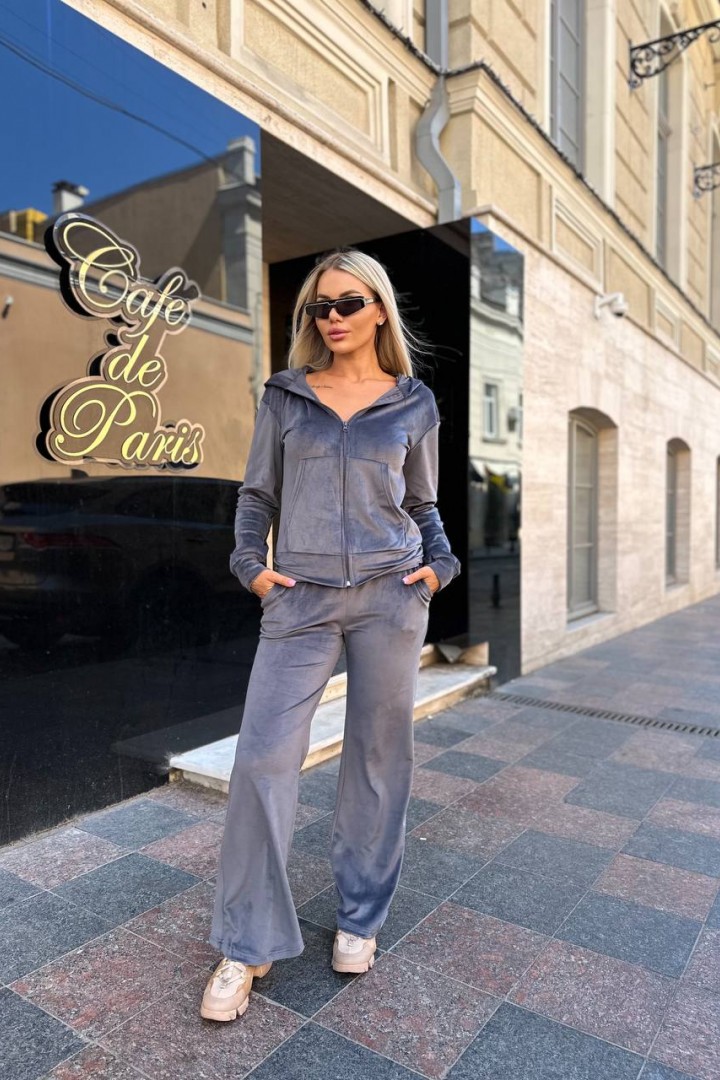 Спортивный костюм женский велюр  IND-2079A570