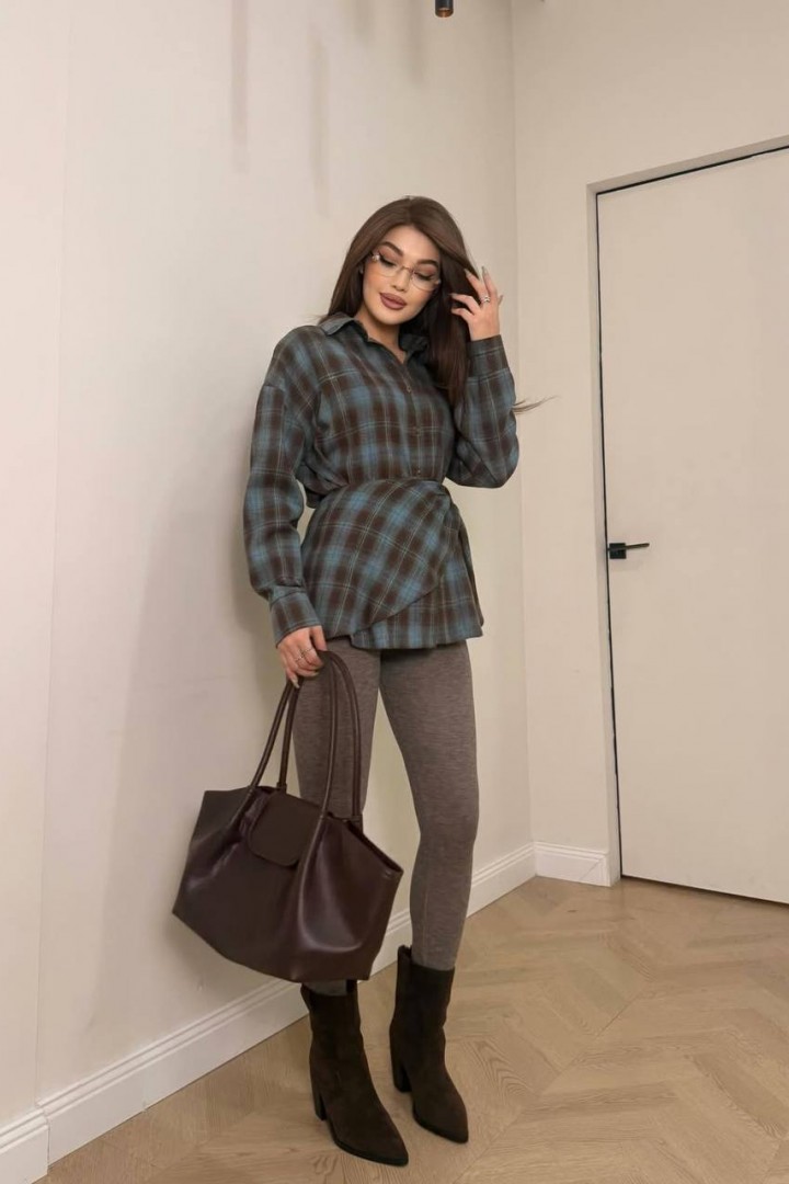 Сорочка з баскою ANM-422A580