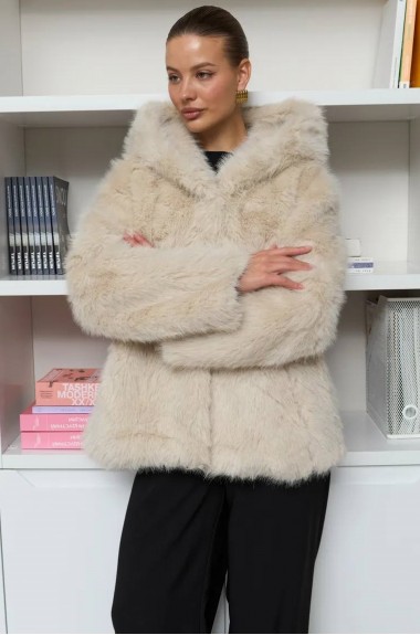 Шуба з капюшоном ZL-818A1650