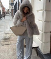 Шуба з капюшоном ZL-818A1650