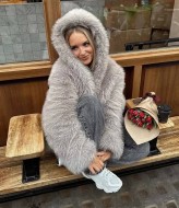 Шуба з капюшоном ZL-818A1650