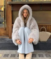 Шуба з капюшоном ZL-818A1650